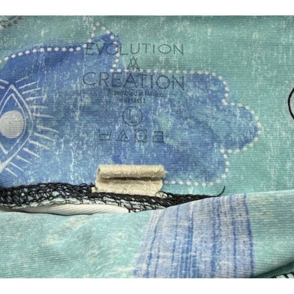 Evolution & Creation Leggings 4PC Hamsa Hand, Animal Print, Skull, Snake, Size L - Picture 15 of 16